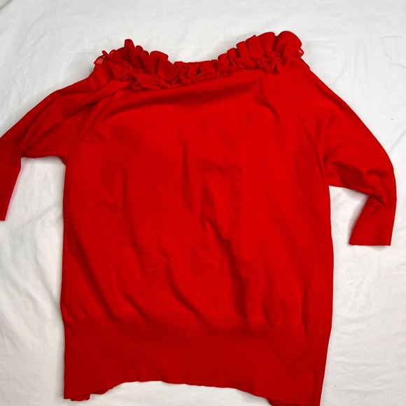 Milly Of New York Women's Button Down Red Cardigan Size M A03 - Picture 5 of 6